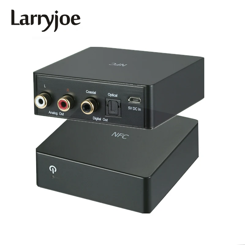 Larryjoe NFC Bluetooth 4.0 Audio Receiver CSR DAC Aptx Wireless Digital Music RCA Optical Output Coaxial/SPDIF | Электроника