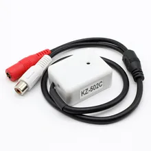 CCTV Микрофон Аудио Микрофон pick up RCA 12 В DC кабель устройство для безопасности DVR камера адаптер