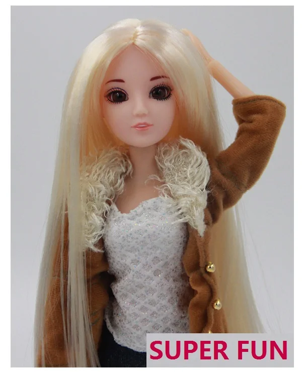 

Hot priness 30cm High Null doll head Suit Assemble 12 joints body Dolls Kids Girls Birthday Toys Cartoon Dolls Top Quality