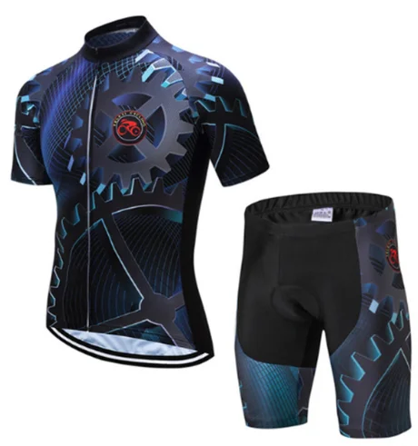 Teleyi 2020 summer cycling suit breathable bicycle racing team sports Jersey men's cycling suit MTB bike riding suit