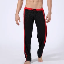 WJ Brand Men's Causal Pants Lose Comfy Long Pants Gay Trousers Men Clothing Fast Dry Homewear Side Stripe Pockets Autumn Bottom