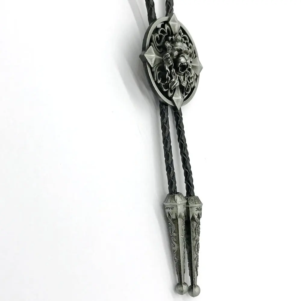 Лев Западный Орел Боло подвеска на завязках цепочки и ожерелья Металл для женщин ковбой кожаный галстук мужчин's ювелирные изделия
