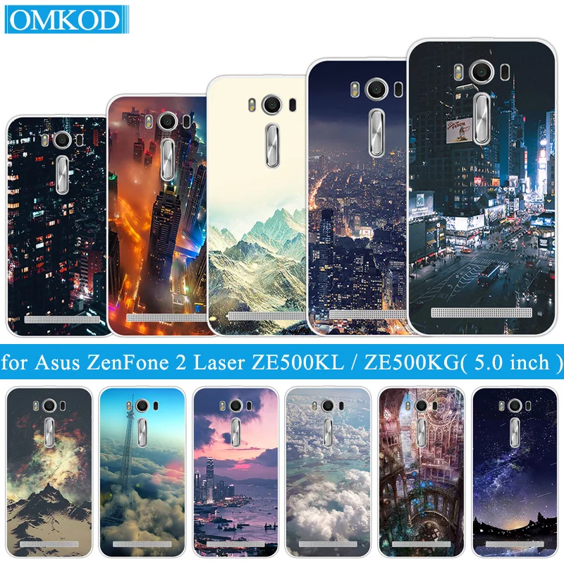 Для Asus ZenFone 2 Laser ZE500KL 5 0 дюйма прозрачный силиконовый чехол для ASUS Zenfone тонкий
