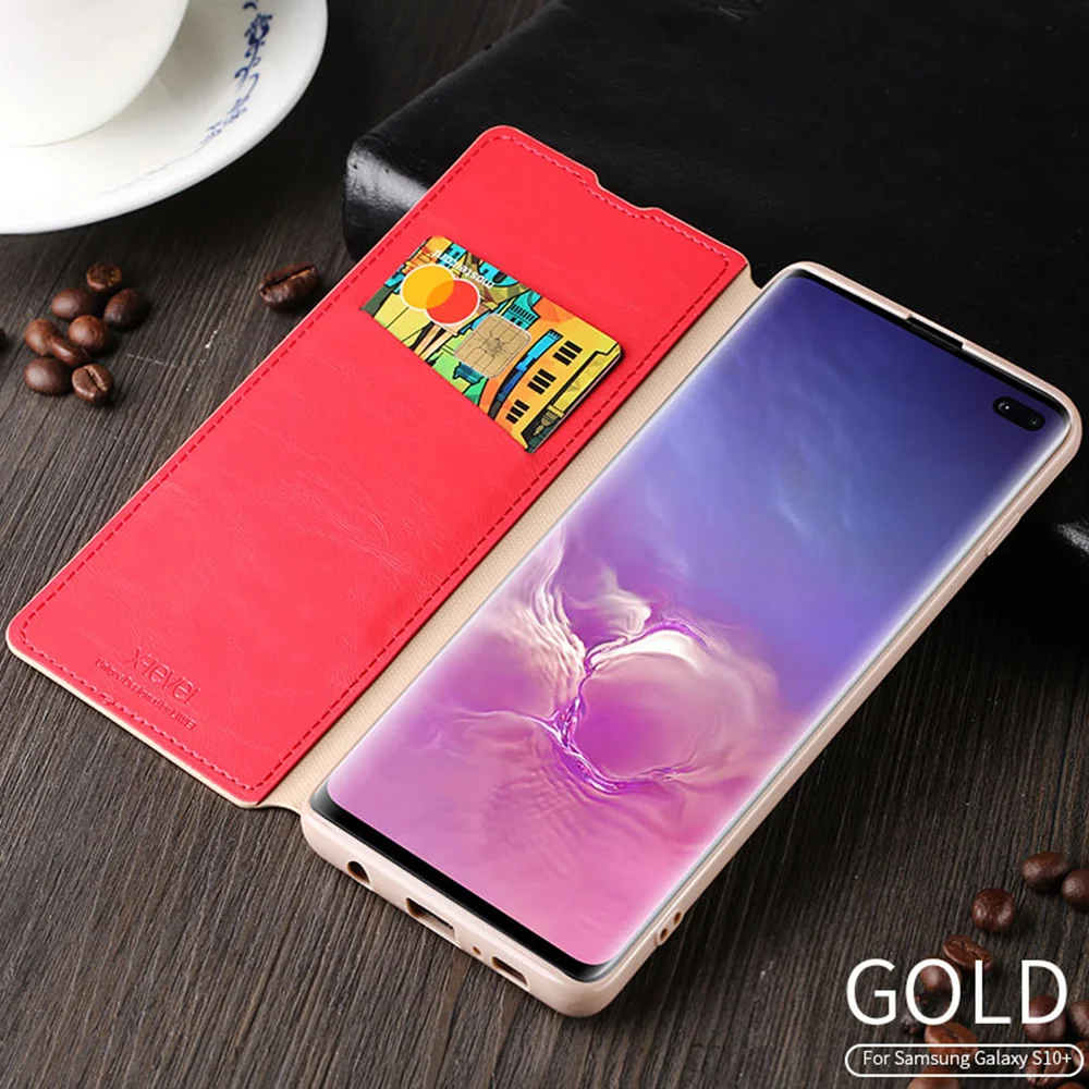 LLZ. COQUE роскошный флип-чехол-кошелек для samsung Galaxy S9 Plus S8 S10 S10E S7 Edge Note 9 противоударный чехол из натуральной кожи для телефона