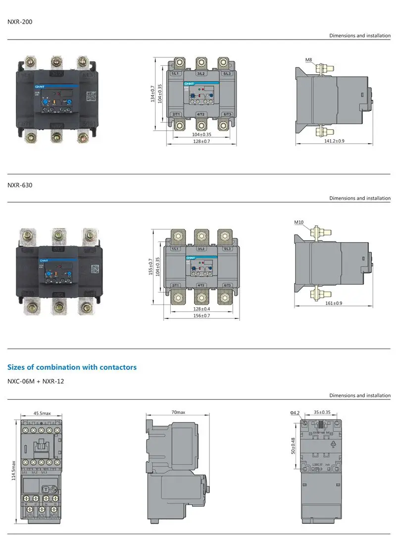 CHINT реле NXR-25 0,16~ 25A тепловое реле перегрузки для Chint NXC серии AC Контактор