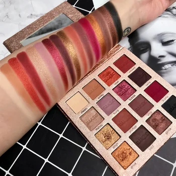 

IMAGIC 16 Colors Nocturne Eyeshadow Palette Makeup Eye Shadow Pallete Shimmer Matte Glitter Wet Powder Pigmented Smoky Natural