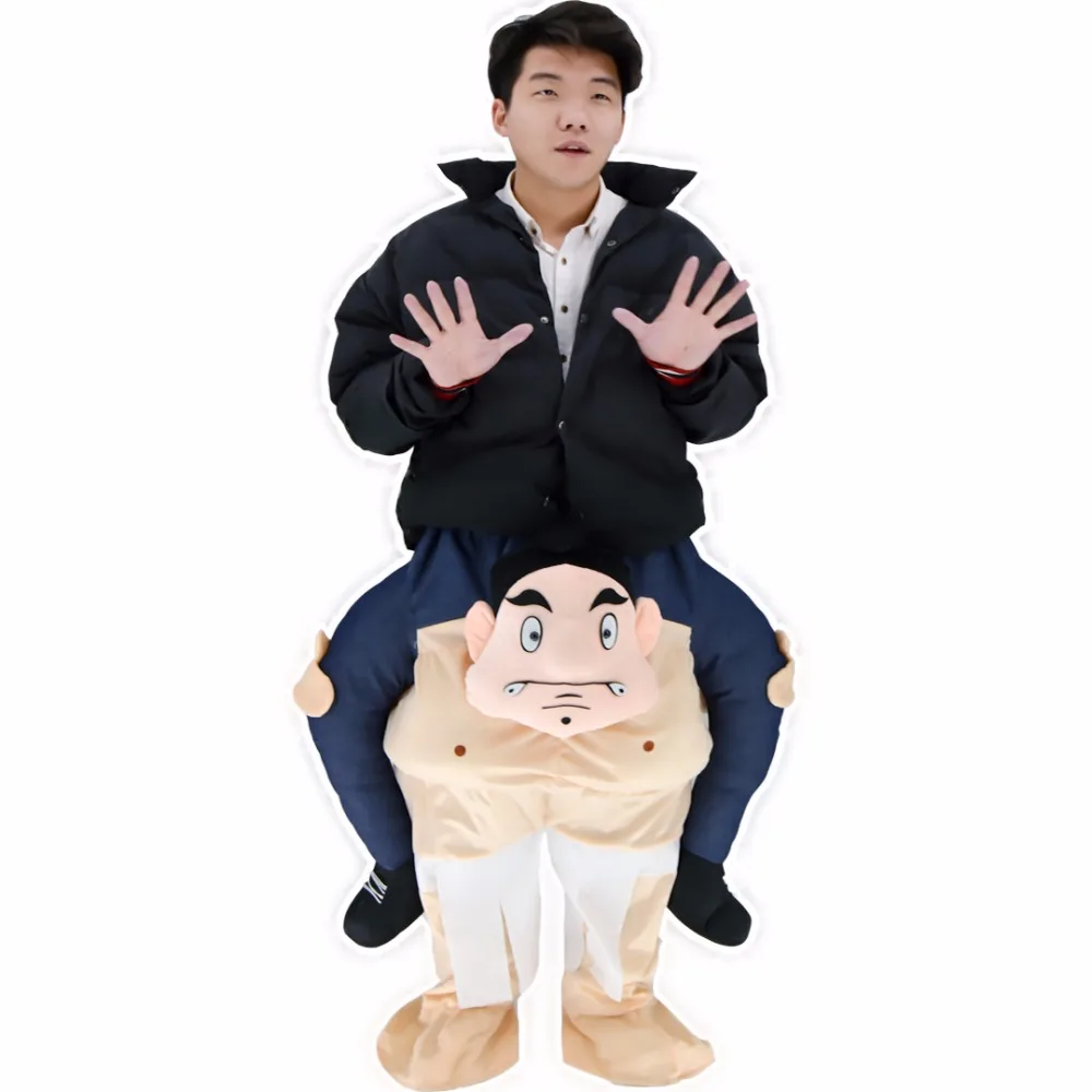 Ride On Me Carry Back Mascot Sumo Fancy Dress Costume Funny Wrestler Japan Halloween Party Cosplay Disfraz | Тематическая одежда и