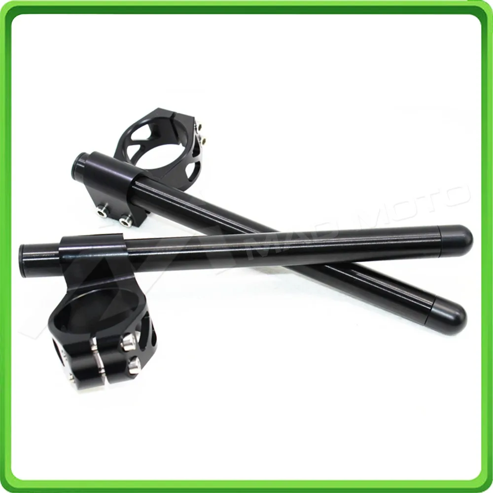 

31mm Clip-Ons Handlebar Riser 7/8" Raised Clip-on handle bars for HONDA KAWASAKI SUZUKI YAMAHA BK