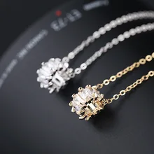 10 шт. Оптовая Продажа Модные круглые петли aaa cz кулон модное