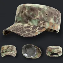 Чистый хлопковый Рипстоп джунгли камуфляж плоская кепка Армия Кадет поле бейсболка дышащий Военный Стиль Тактический охотничья шляпа