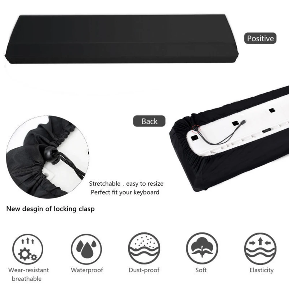  Electronic 88-Key Digital Piano Keyboard Dust Cover Stretchy Dustproof Case Set