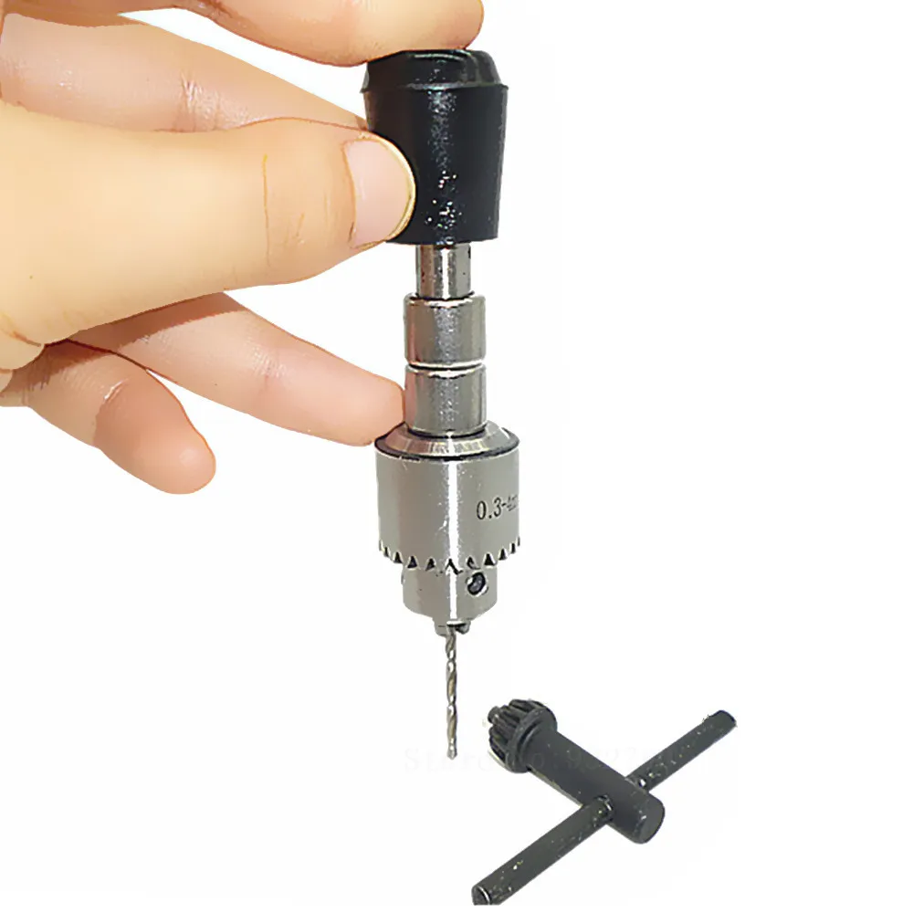 Mini Hand Drill Chuck Key Rotary Tools 0.3mm 4mm Craft Jeweler Jewel