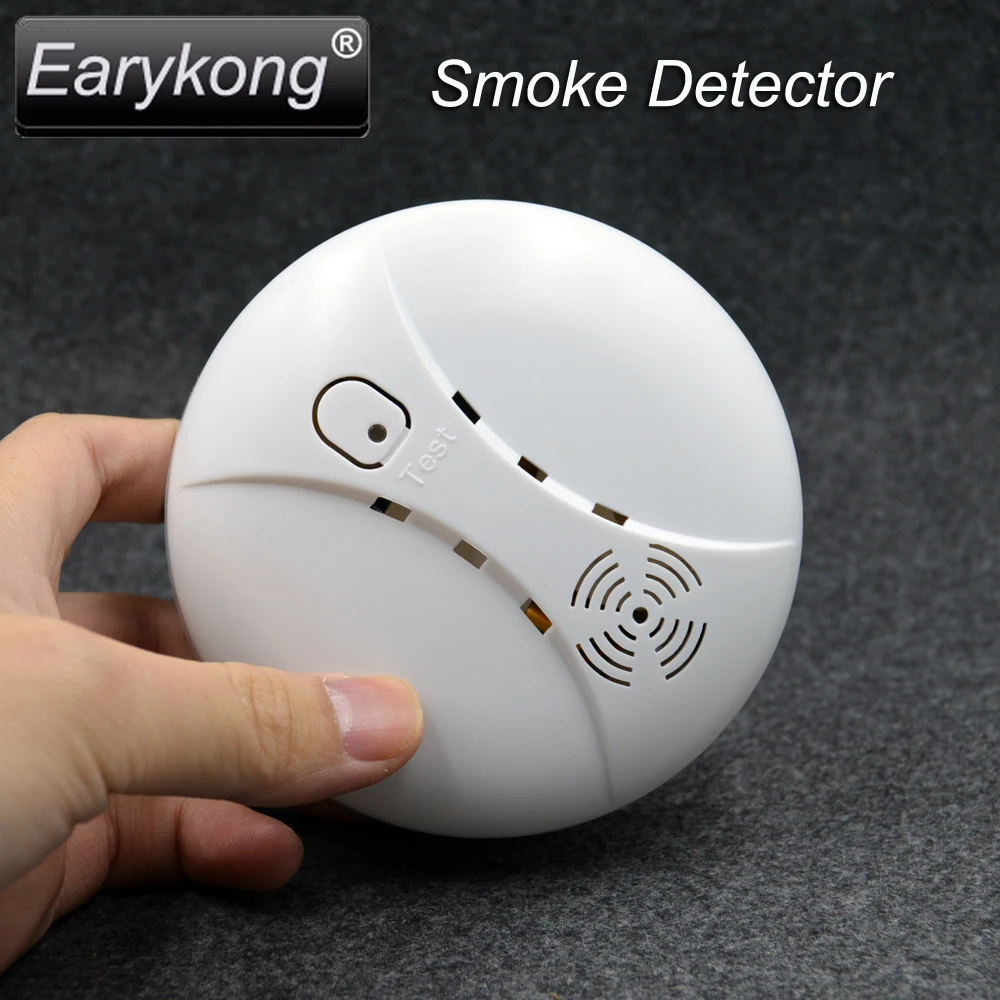 Beste Gratis Verzending Hot Selling Nieuwe 433 Draadloze Rookmelder Fire Alarm Sensor Voor Indoor Home Veiligheid Tuin Beveiliging SM 03