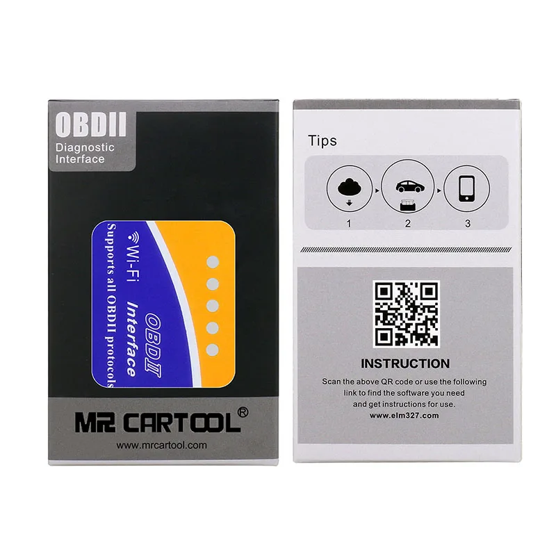 Mr Cartool автомобильный OBD2 II ODB2 ELM 327 EML 327 V1.5 Wifi Bluetooth ELM327 автоматический сканер диагностический инструмент для Android IOS телефона