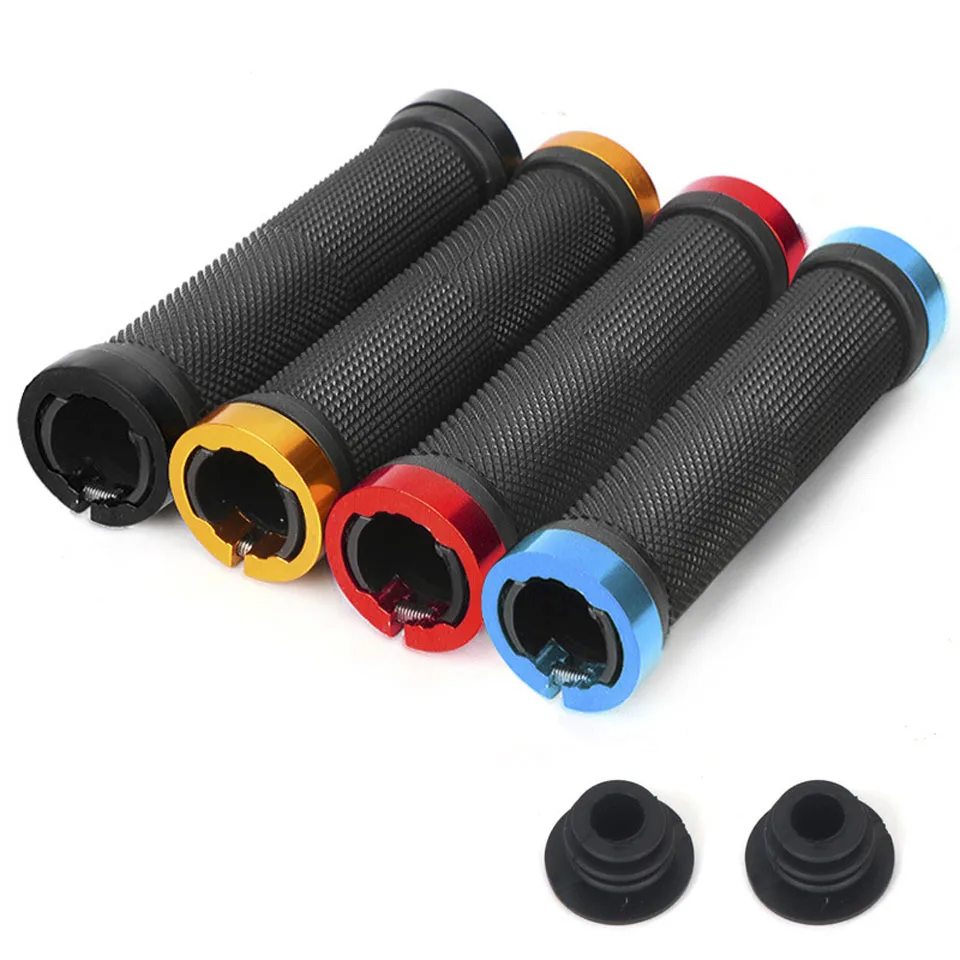 cheap 1 Pair Bicycle Handlebar Grips Cycling Bicycle Accessories Non slip Bicycle Handlebar Grips MTB BMX Bike Handle bar Grips