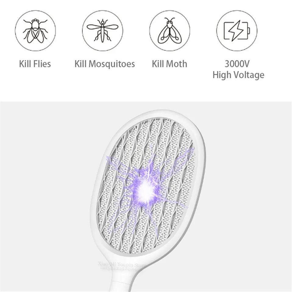 Solove P1 электрическая ловушка для комаров насекомых, мух, комаров, рассеиватель, УФ-светильник, двойной размер, анти-Электрический шок, сетка, портативный