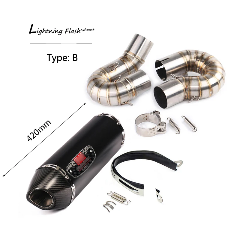 Версия США для 2008-2011 2013- Honda CBR1000RR выхлопная труба мотоцикла Mid Link Pipe slip on 51 мм хвост Escape No DB Killer
