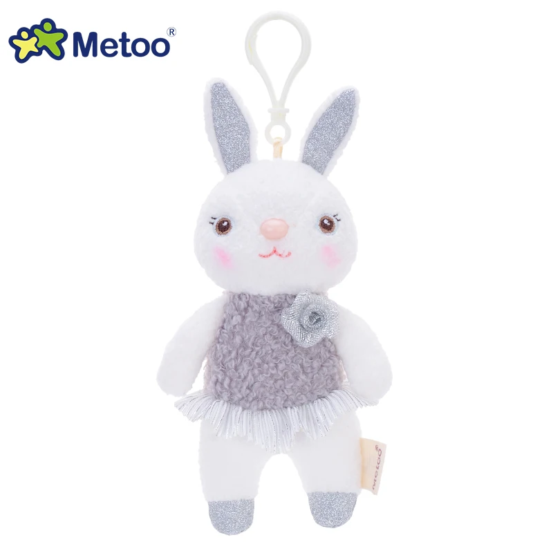 提拉米兔吊饰玫瑰花款-银灰