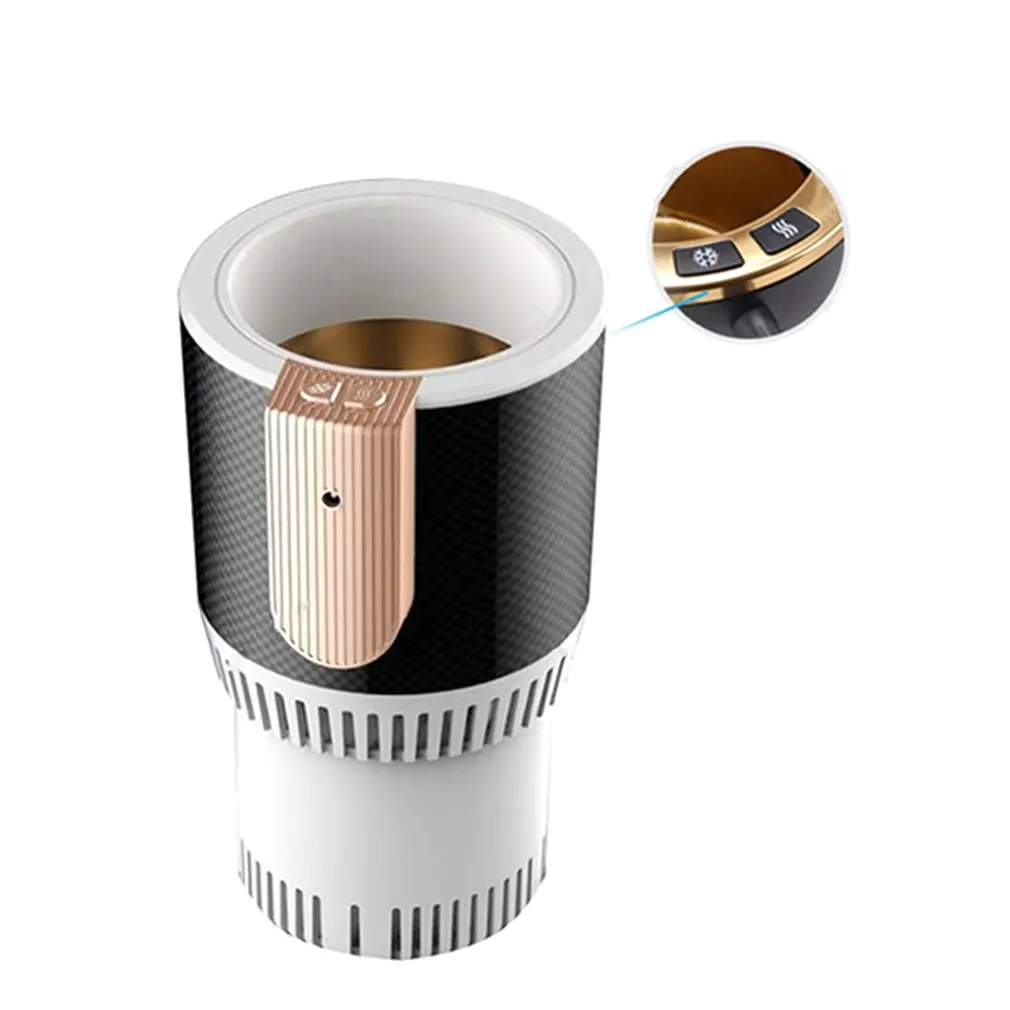 

2-in-1 Electric Car Cup Holder auto cooling and heating Cooler Warmer Vehicle Drink Bottle 12v Smart Mug Tumbler Universal