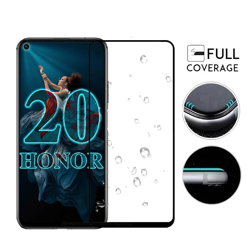 Полное покрытие из закаленного стекла для huawei honor 20 Защита экрана для huawei honor 20 Pro YAL-L41 YAL-L21 защитная пленка Сенсорное стекло