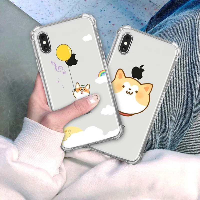 Funda shaba Inu чехол с узором s для iPhone 11 11 PRO X XS XR Max 6 6s 7 8 Plus чехол противоударный чехол Мягкая силиконовая задняя накладка из ТПУ чехлы