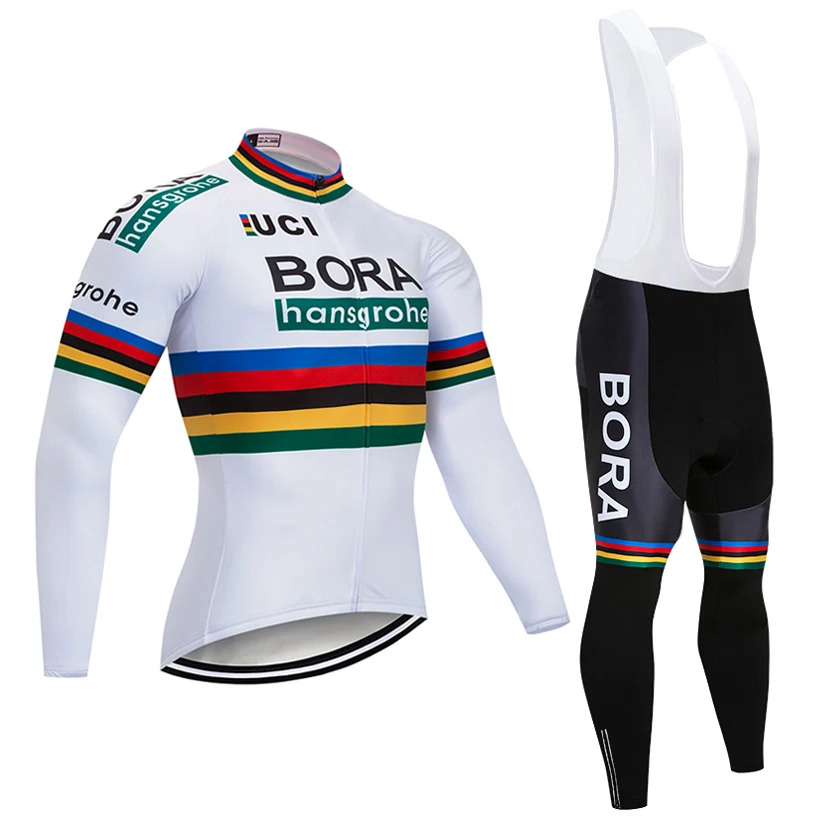 

2018 Winter UCI BORA Cycling TEAM JERSEY Bike Pants set mens Ropa Ciclismo Thermal fleece Bicycle Maillot Culotte wear