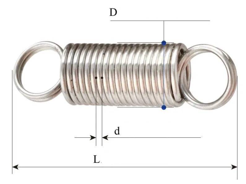 Натяжная пружина 2 шт. нержавеющая сталь пружины растяжения 0,3/0,5/0,6/0,8 мм диаметр провода x(для детей от 3 до 12 лет) мм весна вне диаметр 300 мм(длина