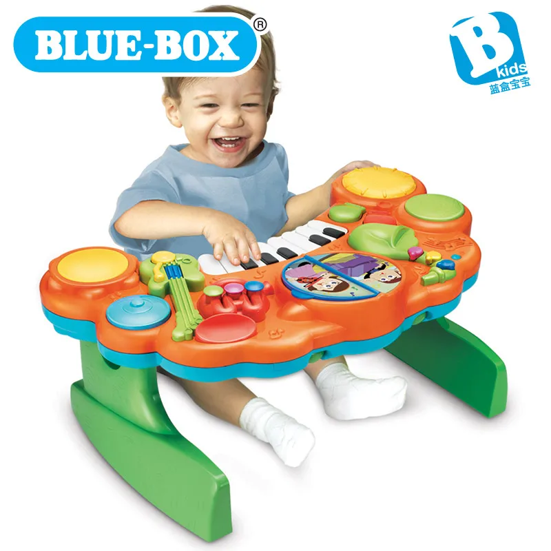 Blue box baby child musical instrument electronic piano toy musicin
