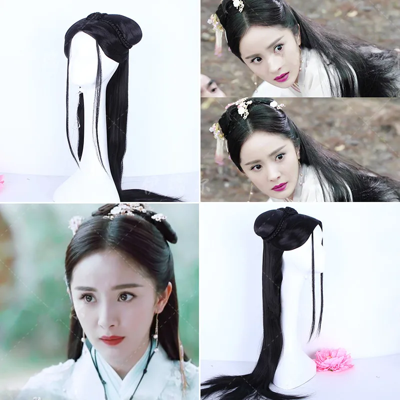 

long vintage hair for women princess cosplay accessories halloween cosplay classic styling hair ancient dynasty hair