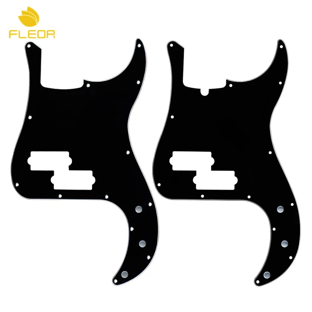 Гибкая трехслойная черная стандартная пластина с 13 отверстиями PB P Bass Pickguard