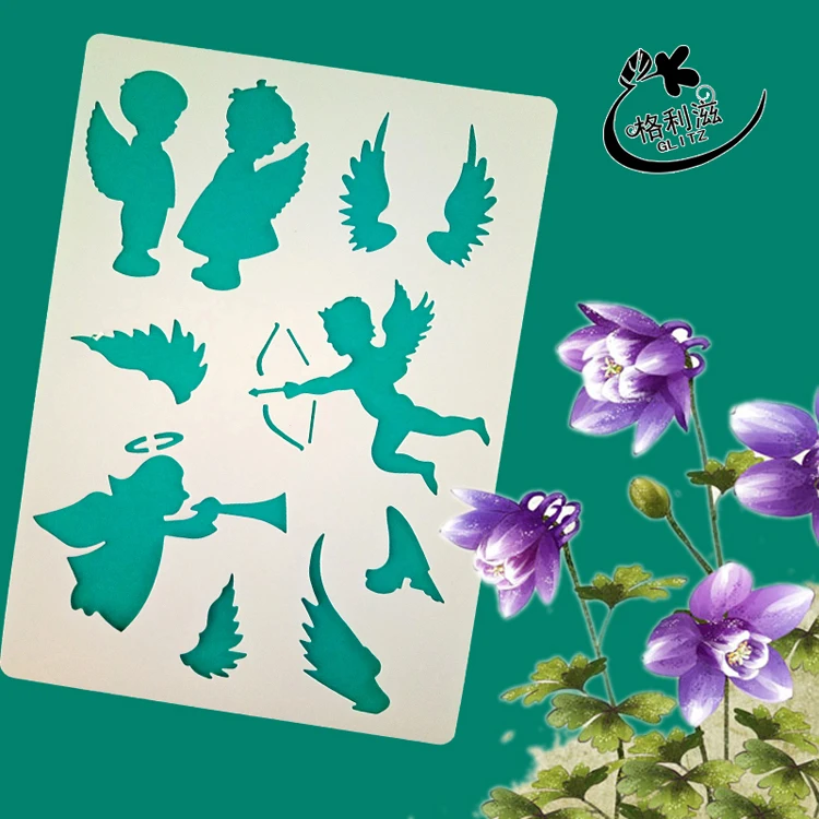 

Angels In The Air Stencils for DIY Scraobooking/photo Album Decorative Embossig DIY Paper Cards Crafts.