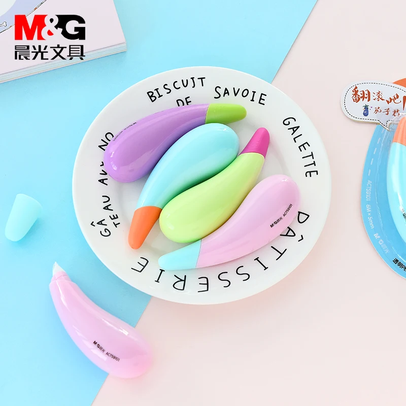 

MIRUI Eggplant Correction Tape Student Creative Correcting Error Small Fresh Modification Tape