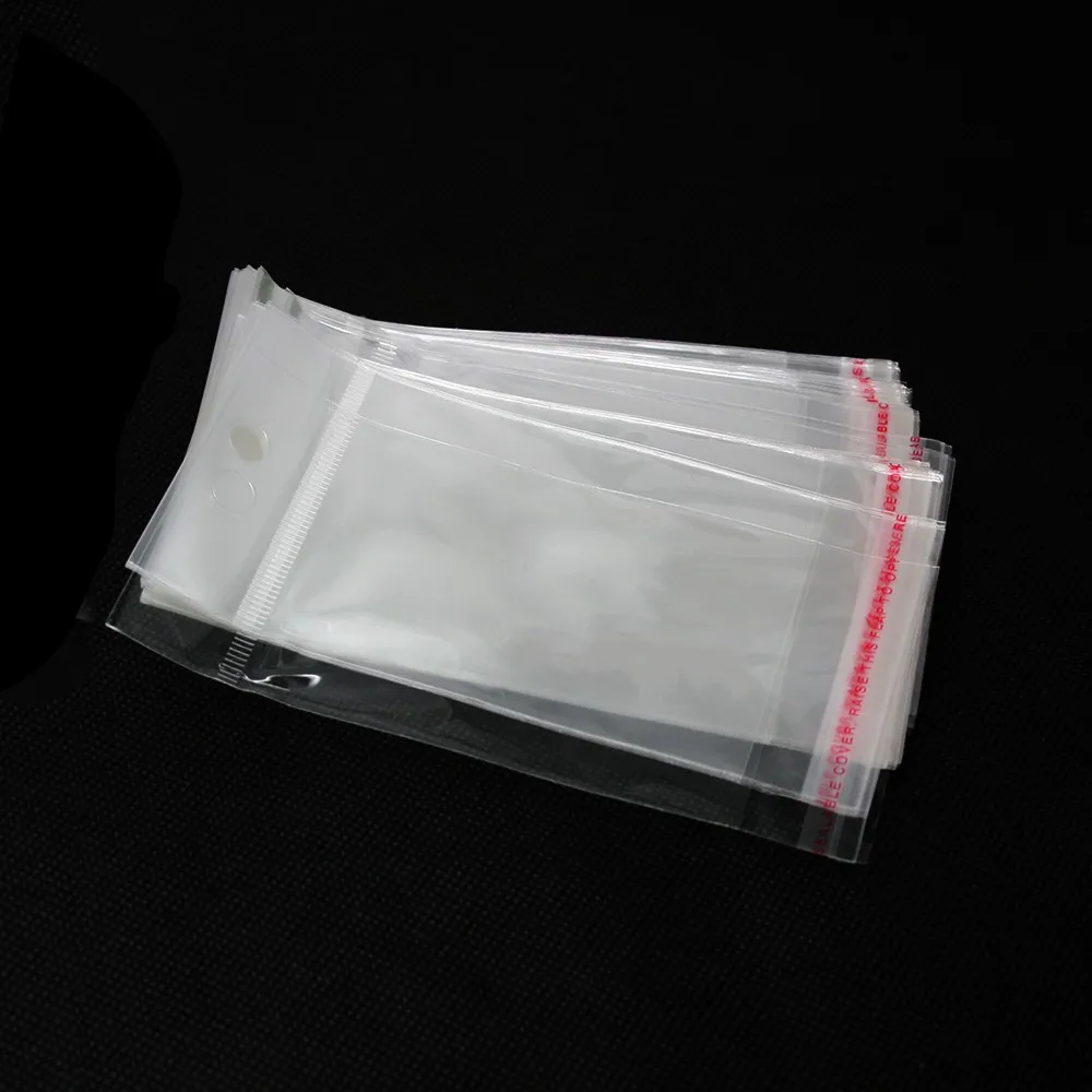 Горячая-100 шт. прозрачный самоклеящийся уплотнитель пластиковые пакеты 5 * PDC01-01CL см OPP сумка (10,5)