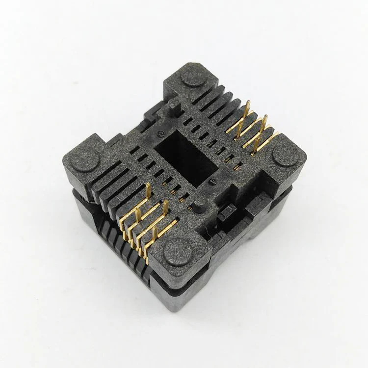 SOIC8 SO8 SOP 8 test burn in scoket шаг 1 27 IC body size 3 9 мм 150 мил|Соединители| |