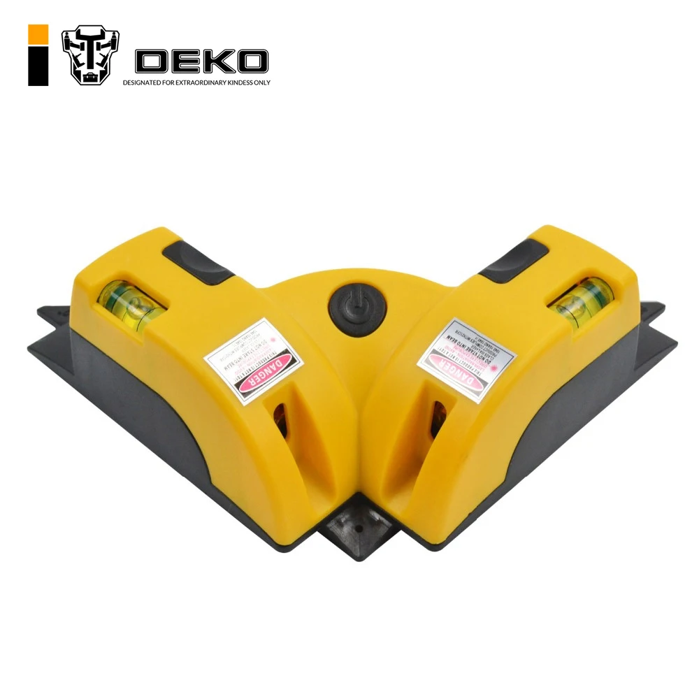 

DEKO Right Angle 90 Degree Vertical Horizontal Laser Line Projection Square Level Laser Level laser Measurement Tool