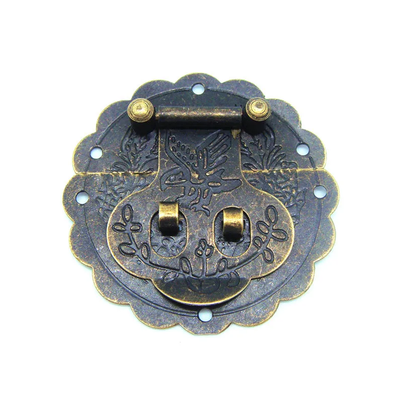 20pcs 60mm Antique small hasp lock buckle with retro tin trunk lock