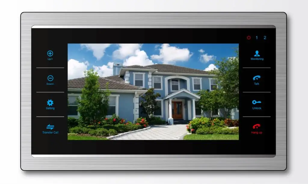 7 inch Video Door Intercom Door Phone Recording Doorbell Camera Intercom HD Additional Monitor Support 4 to 1