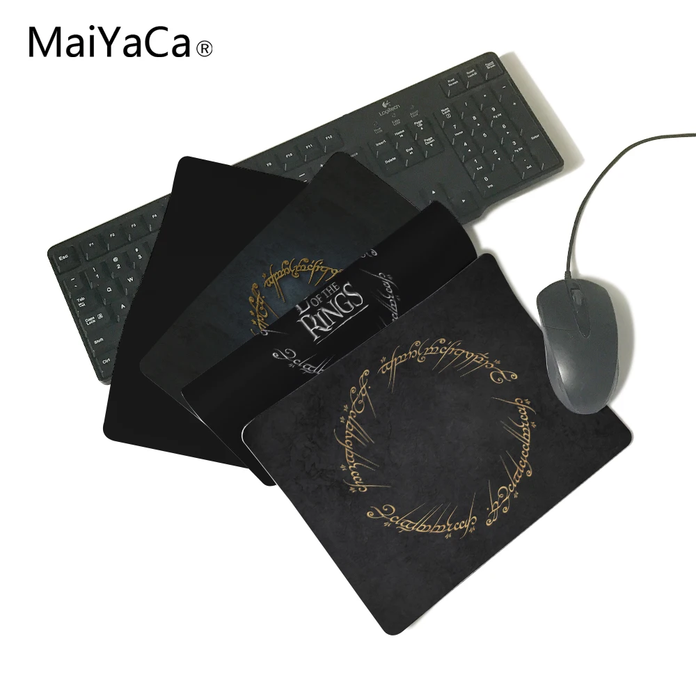 

MaiYaCa The Lord of the Rings movies text typography writing Game Gaming Mouse Pad Mat Mousepad as Gifts Wholesale