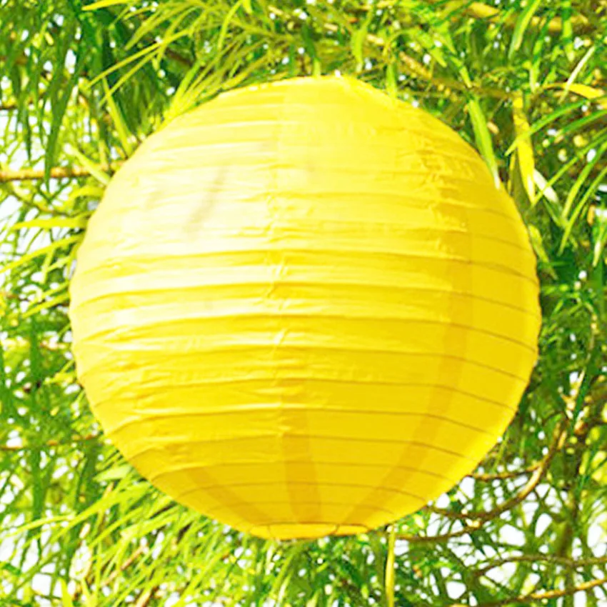 High Quality Paper Lanterns 5PCS Yellow Festival 16 inch 40cm Wedding