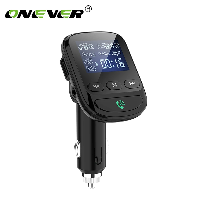 

Onever Bluetooth 5.0 FM Modulator Handsfree Wireless Car Kit MP3 Radio Player USB Charger QC3.0 Car Accessories For 12v-24v New