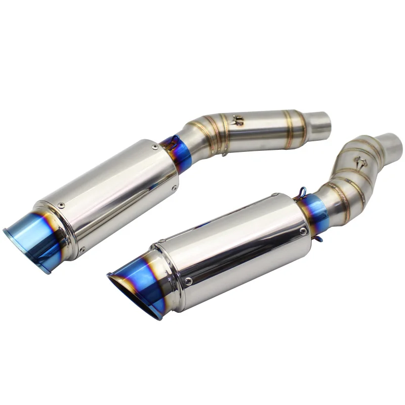

For Kawasaki Z1000 Z1000SX (2010-2018) Exhaust Muffler Pipe System Slip On Link Middle Tube with Exhaust Tailpipe Escape Moto
