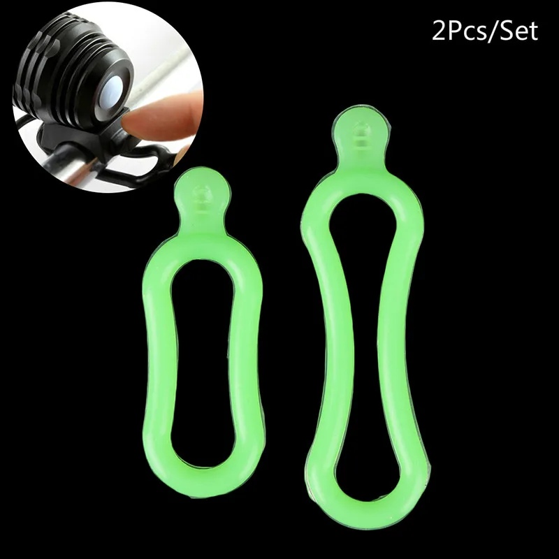 

2* Rubber Bands PVC Ring XM-L T6 Q5 LED Headlamp Bicycle Light Torch Bike Light Accessories Cycling Riding Holder Strap
