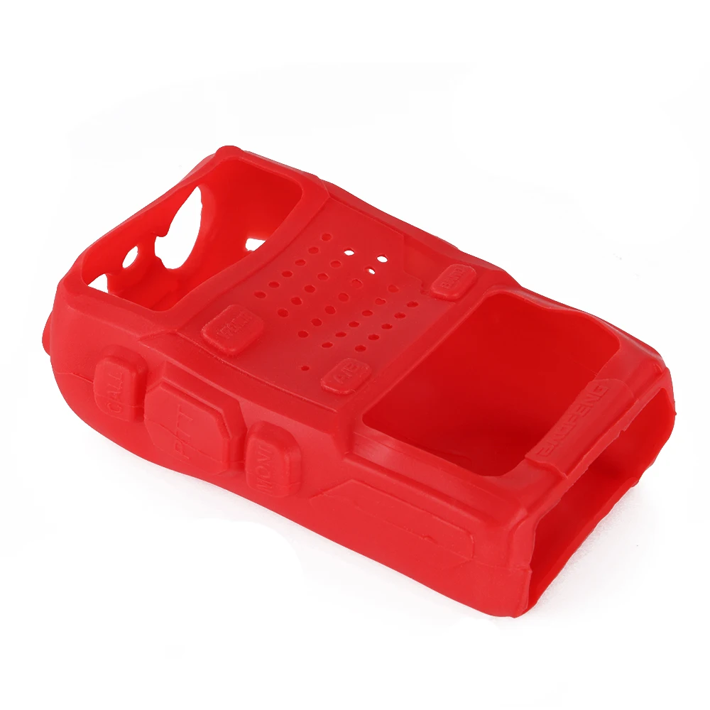 2PC Silicone Rubber Cover bumper BAOFENG UV-5R Case For Two Way Radio Baofeng UV 5R UV-5RE DM-5R Walkie Talkie uv5r Accessories