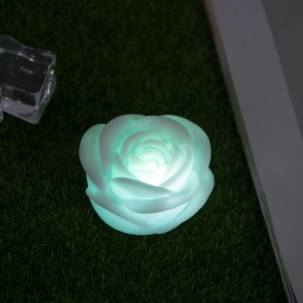 Модная светодиодная Ночная лампа романтический Ночной светильник с цветами розы
