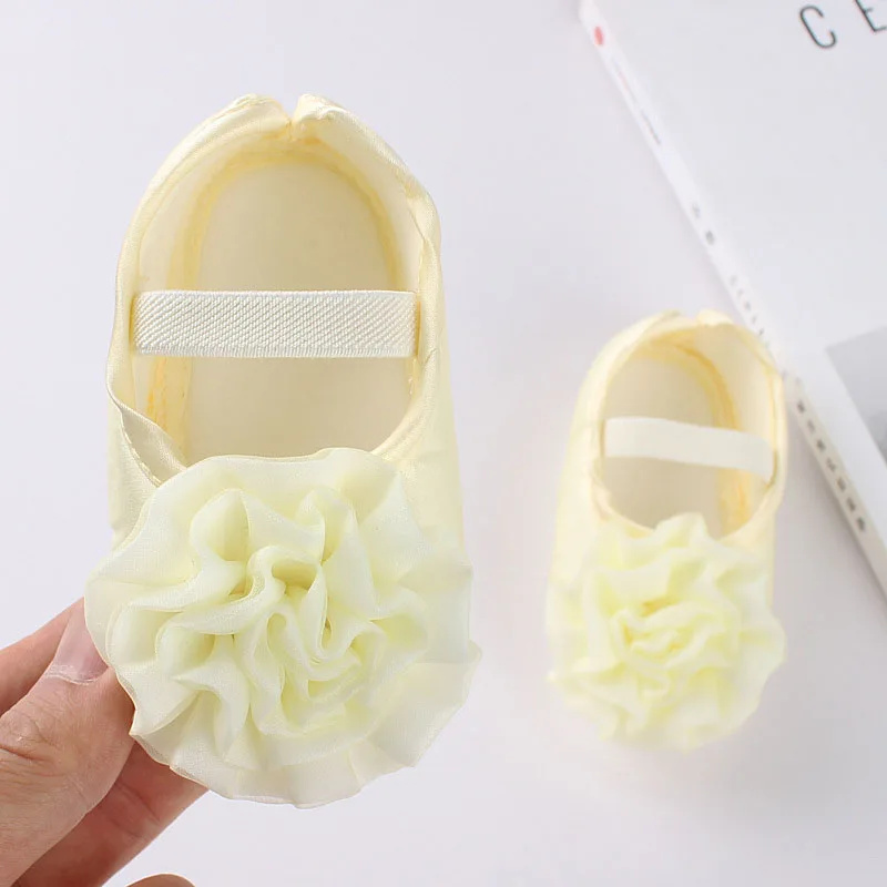 Детская обувь; милая обувь в горошек для маленьких девочек; обувь принцессы для новорожденных; нескользящая обувь для малышей младенцев; обувь для первых шагов - Цвет: Yellow1