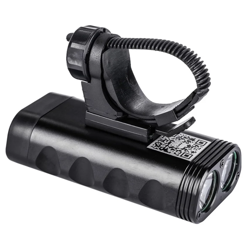 Cheap WOSAWE USB Rechargeable Bicycle Flashlight 2400 Lumens with Built-in Battery Rotate Bike Cycling Light 2-XML-3 LED Lamp 5 Modes 4