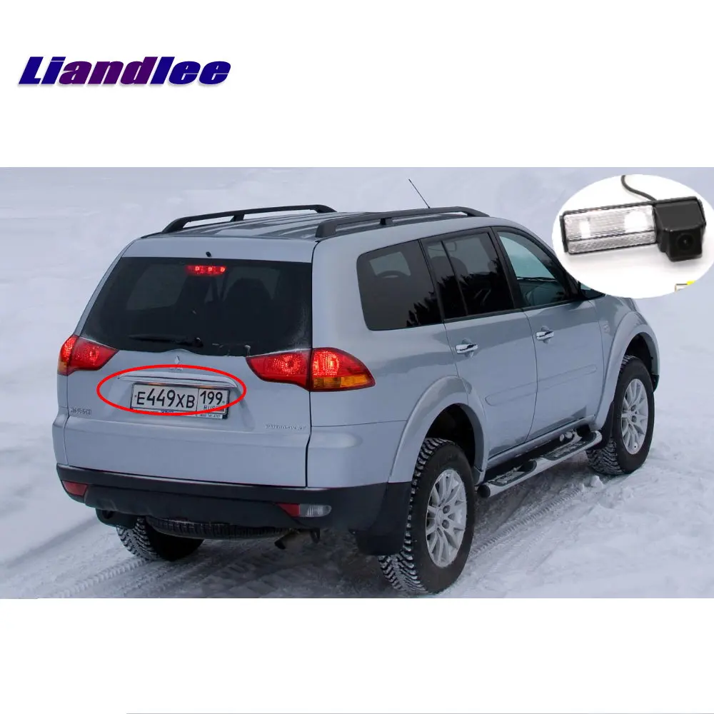 Автомобильный Обратный Камера для Mitsubishi Pajero Montero Sport 2008 2009 2010 2011 2012 2013 заднего вида для парковки Камера CCD HD