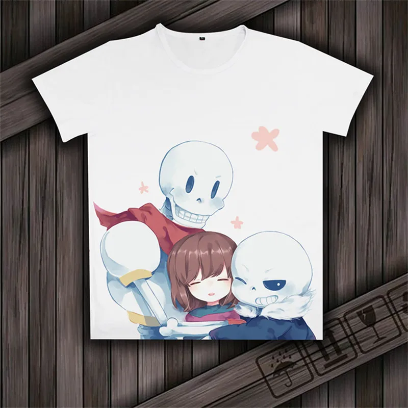 Initiativ klokke embargo Undertale Sans And Papyrus T Shirt Game Undertale T-shirt Skulll Brother  Short Sleeve Tee Shirt Game Team Play Anime Gift Shirt - T-shirts -  AliExpress