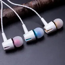 Высокое качество в ухо Настоящее медное кольцо проводные наушники стерео бас для мобильного телефона iPhone samsung 100 шт./лот