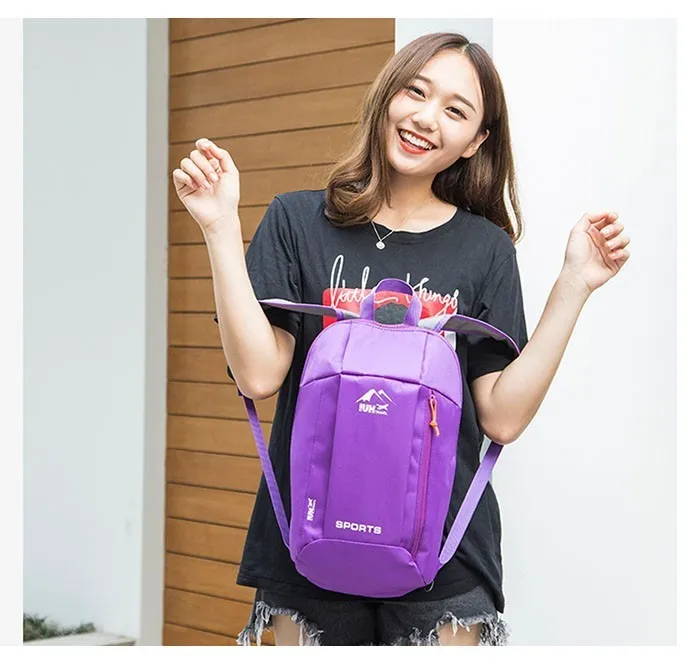 Nylon Waterproof Sport Backpack Small Gym Bag Women Pink Outdoor Luggage For Fitness Travel